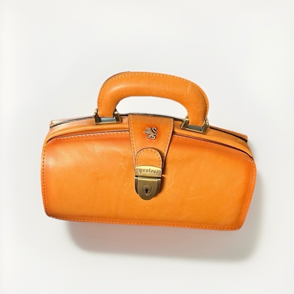 Pratesi Brown Leather Satchel